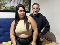 camcouple playing with sex toy LeslyAndSebas